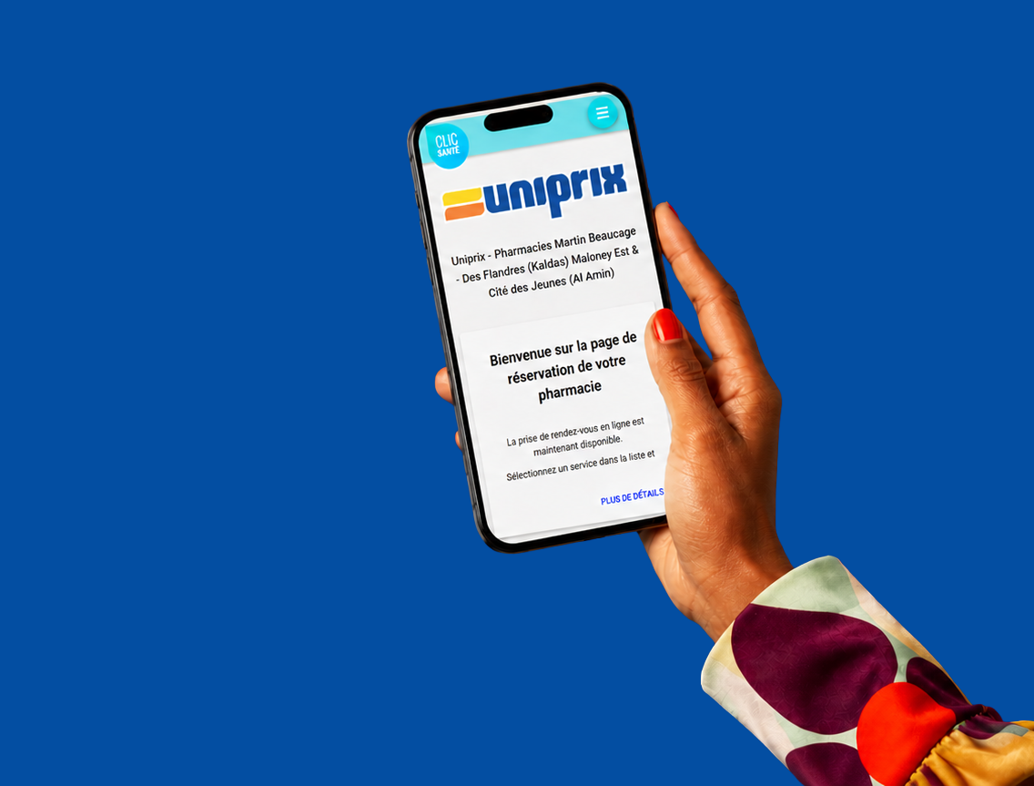 Pharmacies Uniprix affiliées à Martin Beaucage – Tous droits réservés